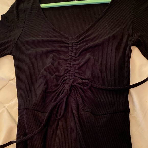Black long sleeve comfy dress - Picture 2 of 3